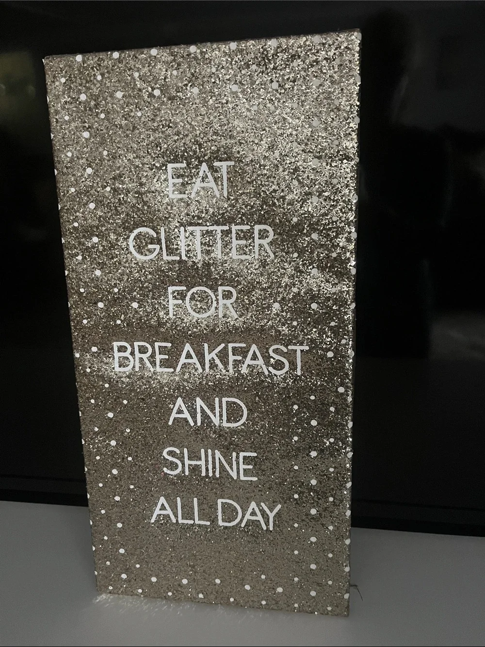 Glitter Wall Sign - 